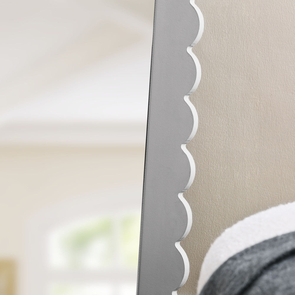 EEI-7117 Emmeline Scalloped Rectangle Floor Mirror by Modway