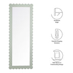 EEI-7117 Emmeline Scalloped Rectangle Floor Mirror by Modway
