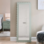 EEI-7117 Emmeline Scalloped Rectangle Floor Mirror by Modway