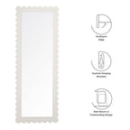 EEI-7117 Emmeline Scalloped Rectangle Floor Mirror by Modway