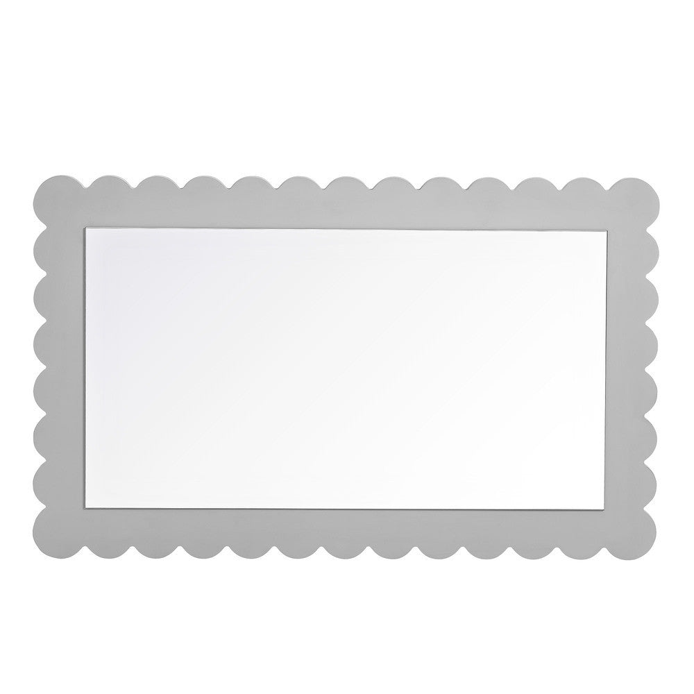 EEI-7116 Emmeline Scalloped Rectangle Wall Mirror by Modway