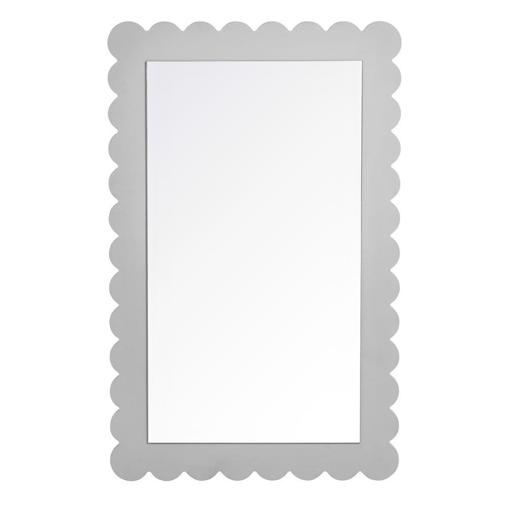 EEI-7116 Emmeline Scalloped Rectangle Wall Mirror by Modway