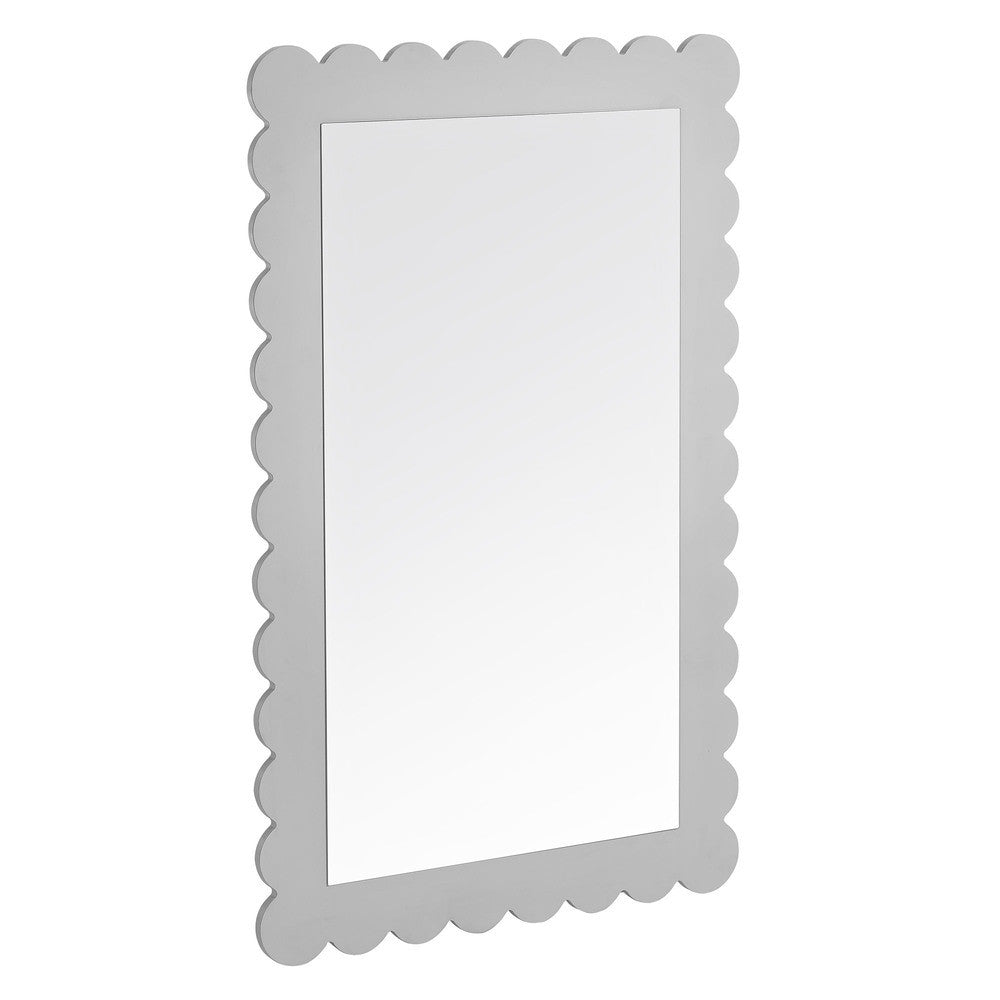 EEI-7116 Emmeline Scalloped Rectangle Wall Mirror by Modway
