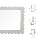 EEI-7116 Emmeline Scalloped Rectangle Wall Mirror by Modway