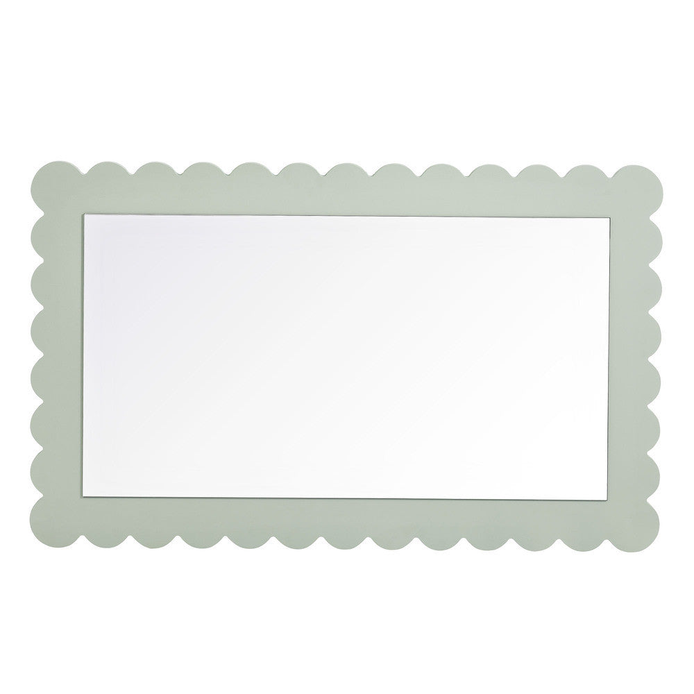 EEI-7116 Emmeline Scalloped Rectangle Wall Mirror by Modway
