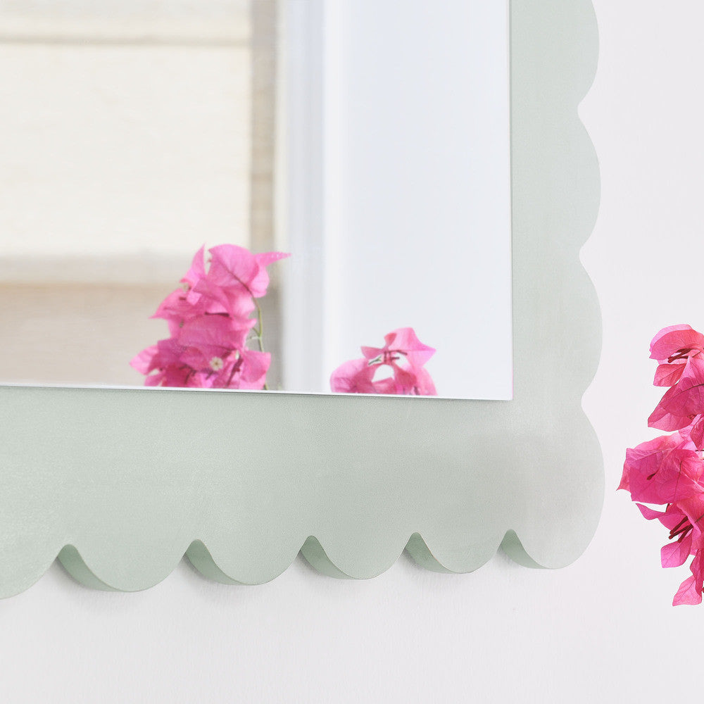 EEI-7116 Emmeline Scalloped Rectangle Wall Mirror by Modway