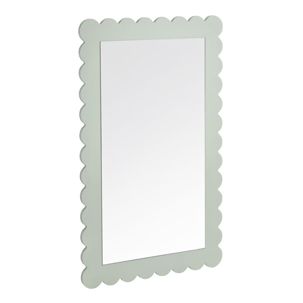 EEI-7116 Emmeline Scalloped Rectangle Wall Mirror by Modway