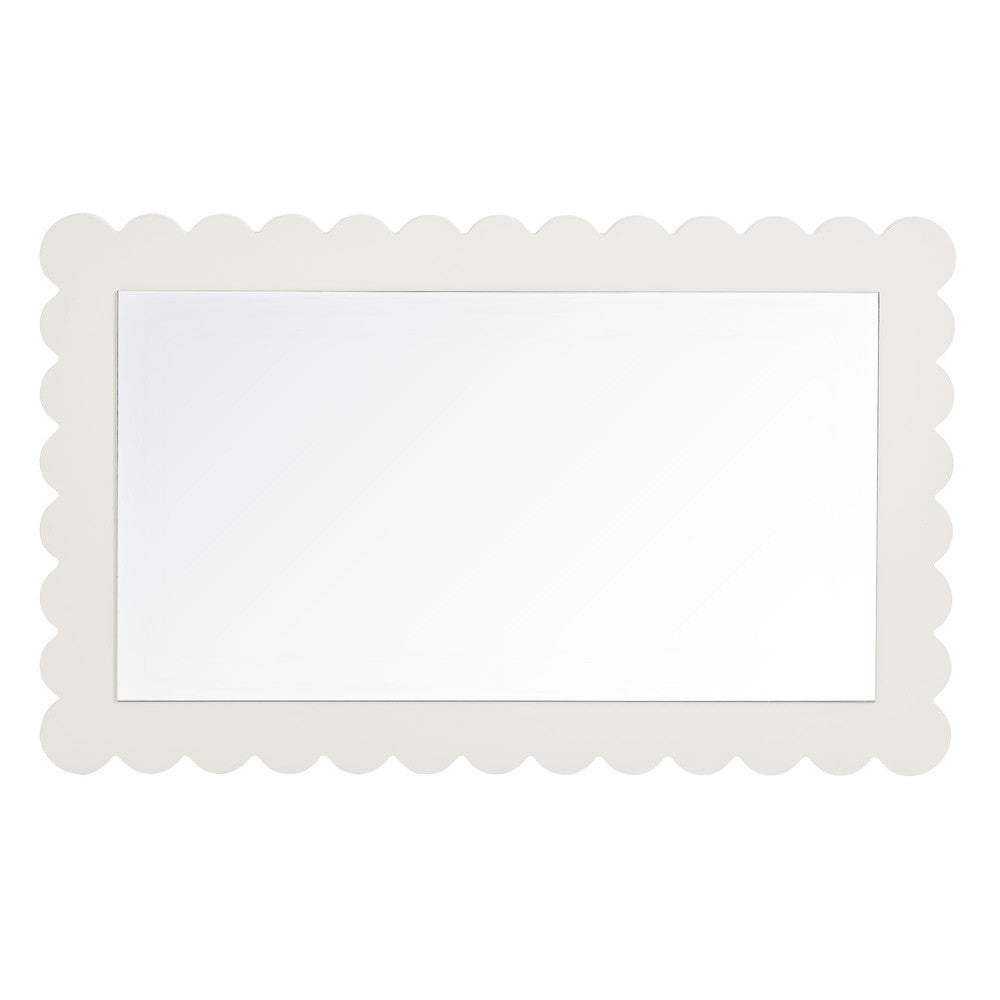 EEI-7116 Emmeline Scalloped Rectangle Wall Mirror by Modway