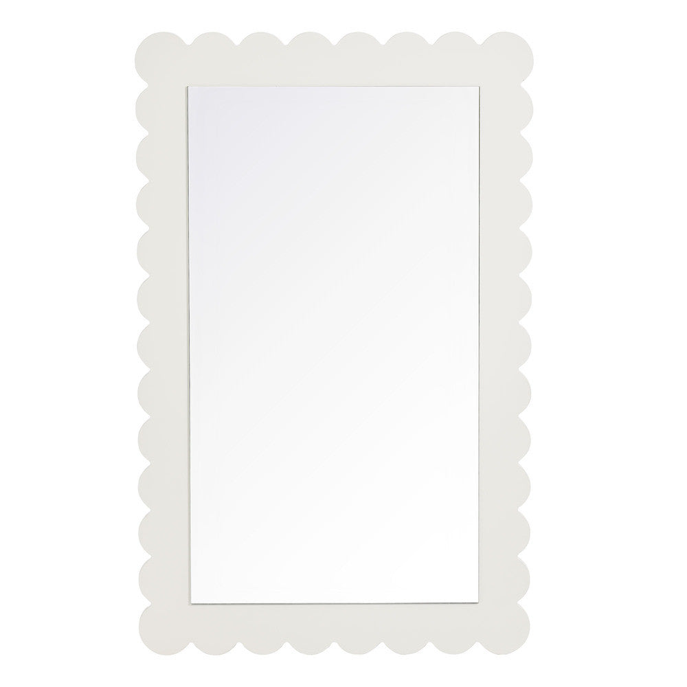 EEI-7116 Emmeline Scalloped Rectangle Wall Mirror by Modway