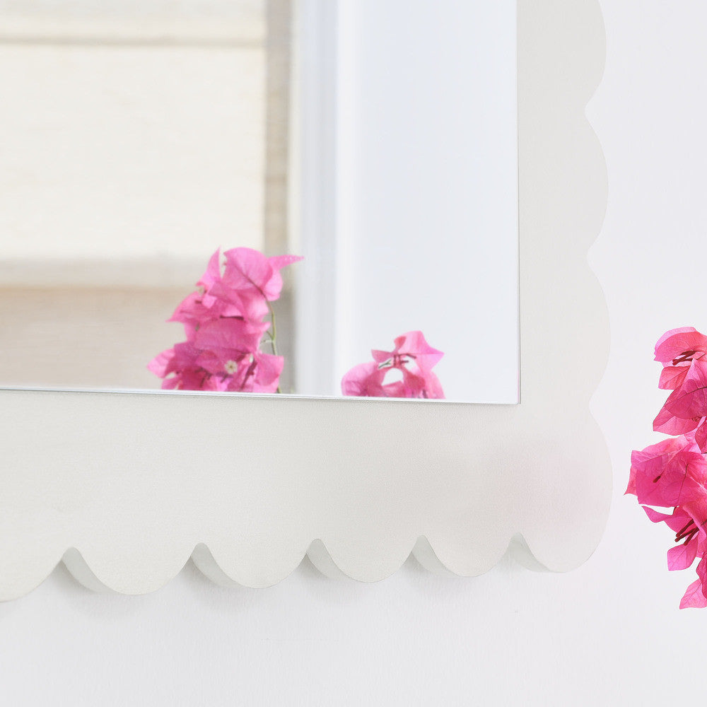 EEI-7116 Emmeline Scalloped Rectangle Wall Mirror by Modway