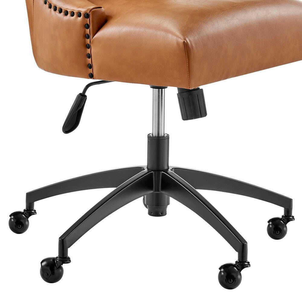 EEI-4577-BLK-TAN Empower Channel Tufted Vegan Leather Office Chair by Modway