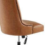 EEI-4577-BLK-TAN Empower Channel Tufted Vegan Leather Office Chair by Modway