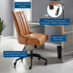 EEI-4577-BLK-TAN Empower Channel Tufted Vegan Leather Office Chair by Modway