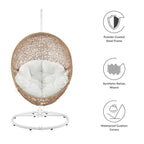 EEI-6262 Encase Outdoor Patio Rattan Swing Chair by Modway