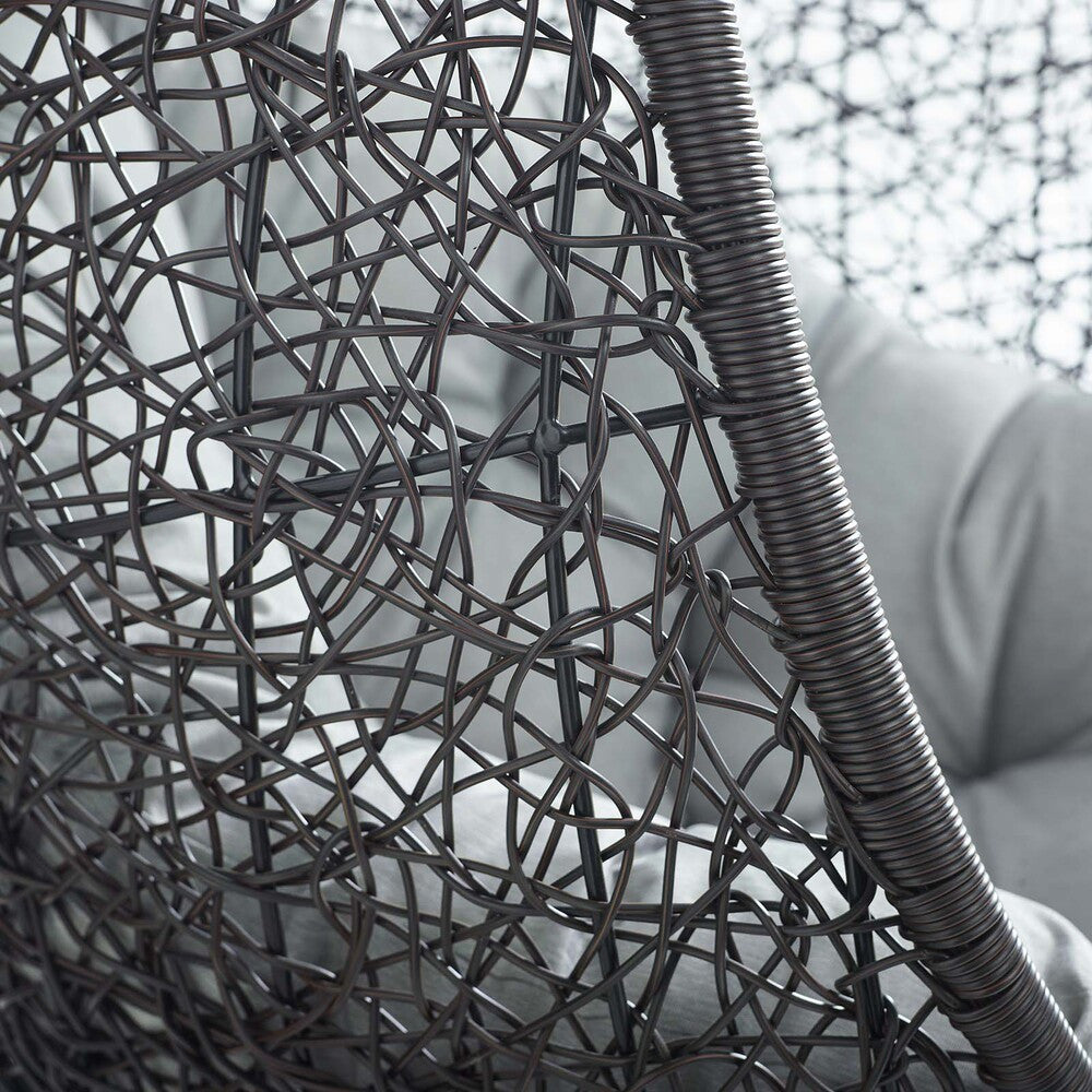 EEI-3635 Encase Sunbrella&reg; Fabric Swing Outdoor Patio Lounge Chair Without Stand by Modway