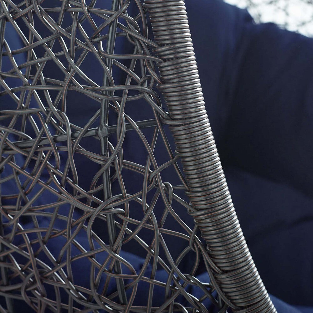 EEI-3635 Encase Sunbrella&reg; Fabric Swing Outdoor Patio Lounge Chair Without Stand by Modway