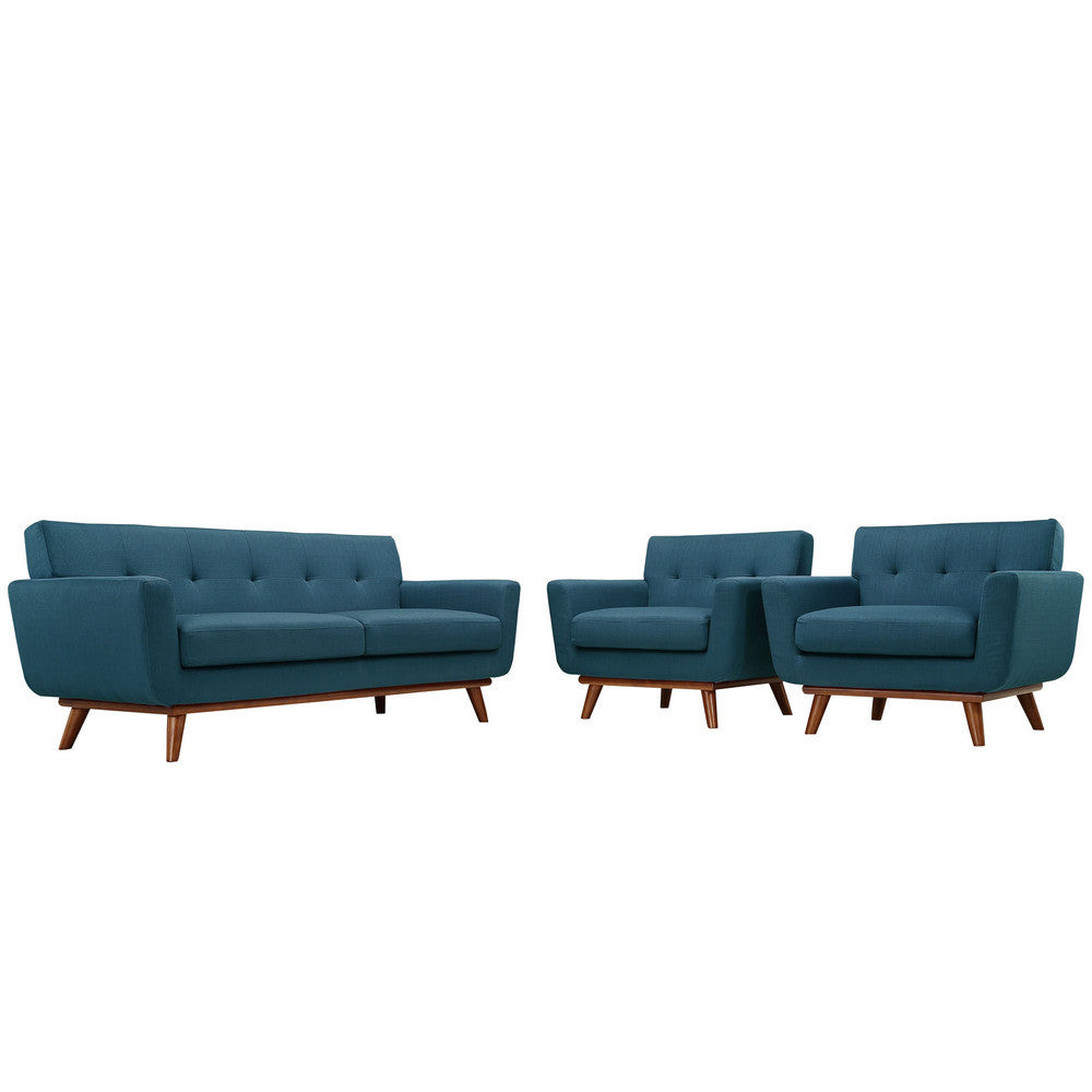 Modway Engage Armchairs and Loveseat Set of 3 by Modway-EEI-1347