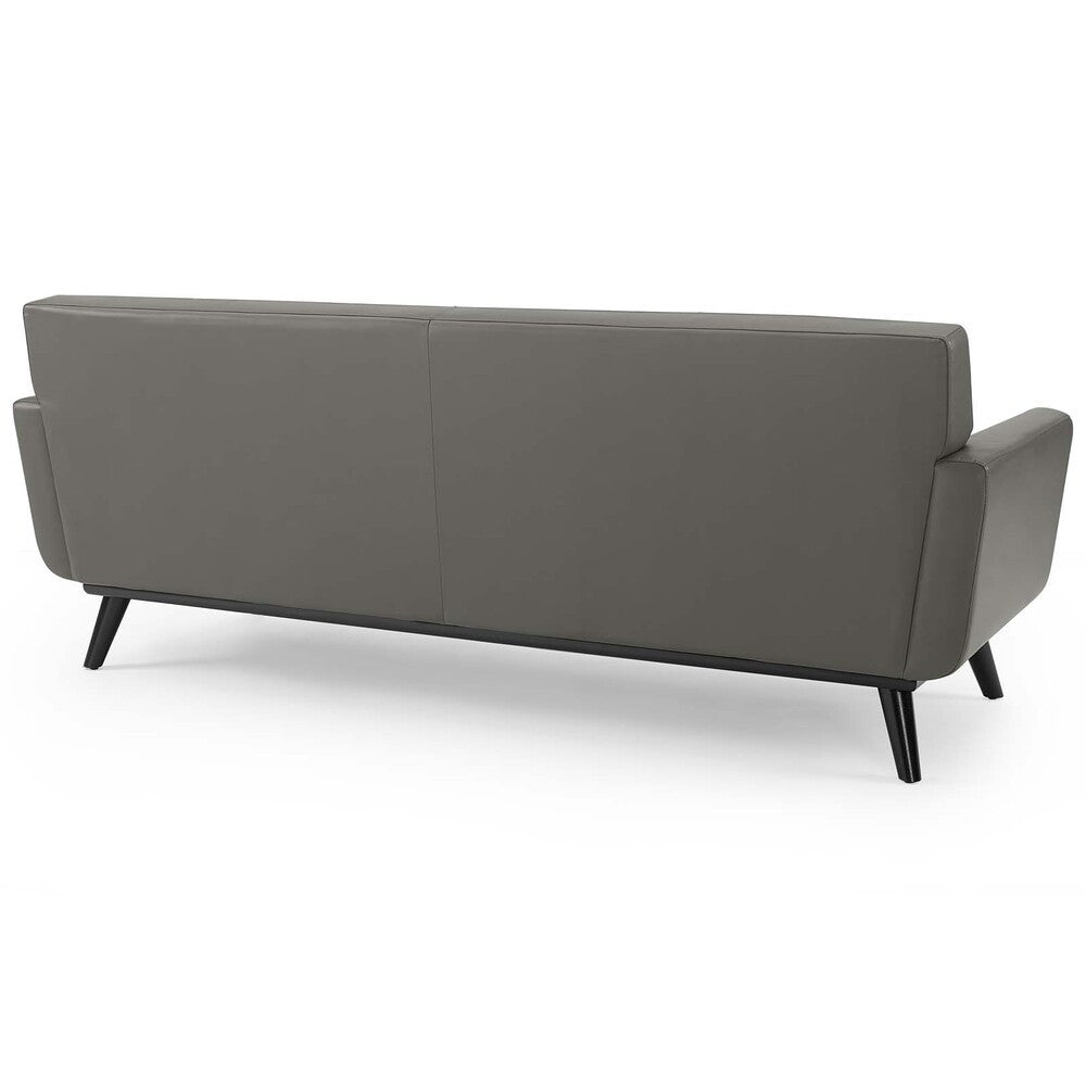 EEI-3733 Engage Top-Grain Leather Living Room Lounge Sofa by Modway