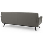 EEI-3733 Engage Top-Grain Leather Living Room Lounge Sofa by Modway