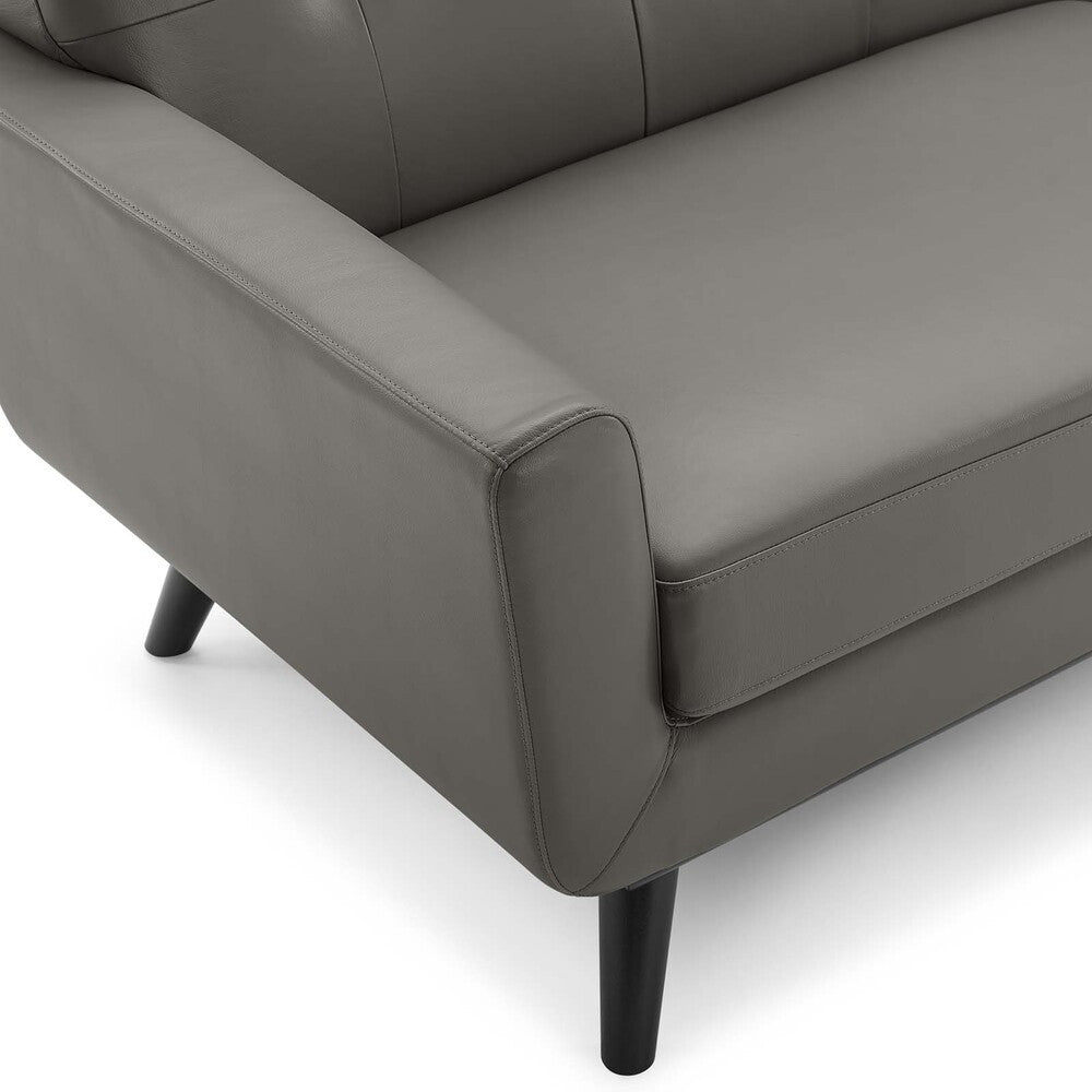 EEI-3733 Engage Top-Grain Leather Living Room Lounge Sofa by Modway