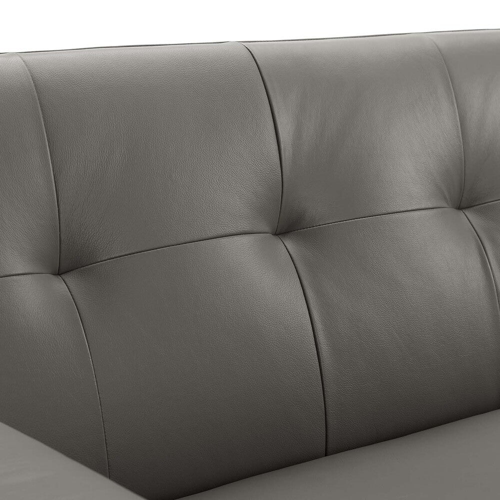 EEI-3733 Engage Top-Grain Leather Living Room Lounge Sofa by Modway