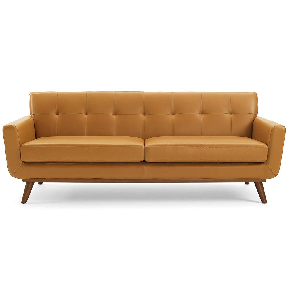 EEI-3733 Engage Top-Grain Leather Living Room Lounge Sofa by Modway