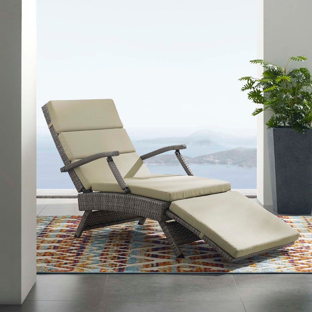 EEI-2301 Envisage Chaise Outdoor Patio Wicker Rattan Lounge Chair by Modway