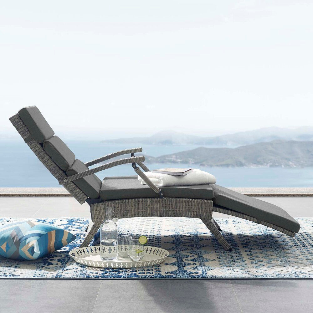 EEI-2301 Envisage Chaise Outdoor Patio Wicker Rattan Lounge Chair by Modway