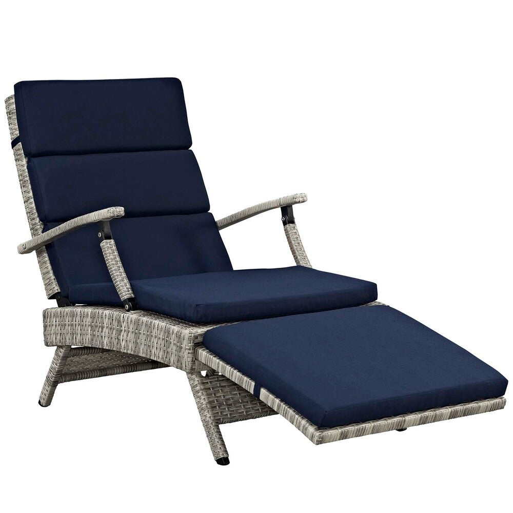 EEI-2301 Envisage Chaise Outdoor Patio Wicker Rattan Lounge Chair by Modway