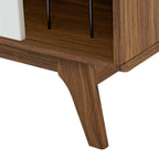 EEI-4261-WAL-WHI Envision Vinyl Record Display Stand by Modway
