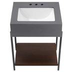 EEI-6861-BLK-WHI Etch 24" Bathroom Vanity with Sink by Modway