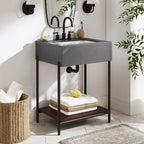 EEI-6861-BLK-WHI Etch 24" Bathroom Vanity with Sink by Modway