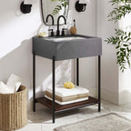 EEI-6861-BLK-WHI Etch 24" Bathroom Vanity with Sink by Modway