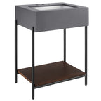 Modway EEI-6861-BLK-WHI Etch 24" Bathroom Vanity with Sink Black White