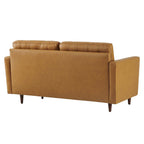EEI-6100-TAN Exalt Tufted Leather Loveseat by Modway