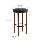 Modway Fable Boucle Fabric Bar Stools Set of 2 by Modway-EEI-6819
