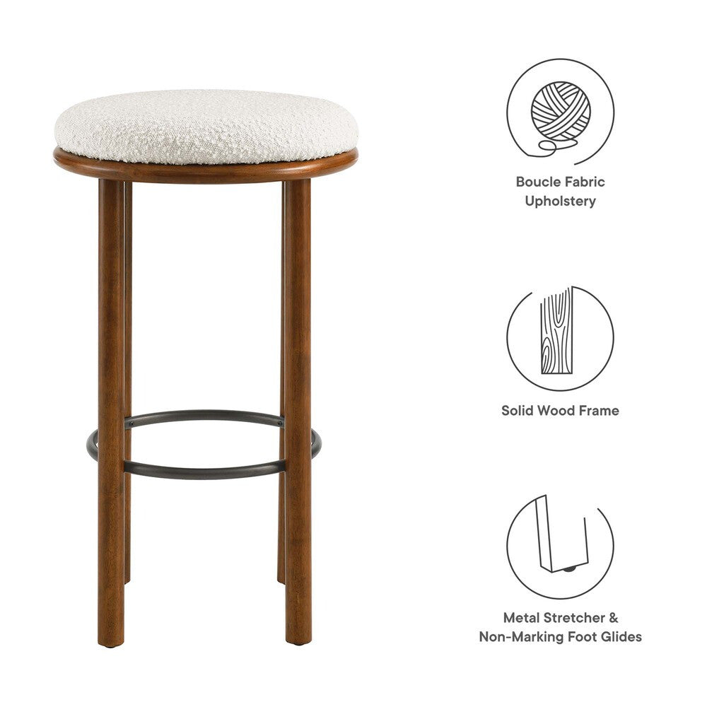 Modway Fable Boucle Fabric Bar Stools Set of 2 by Modway-EEI-6819