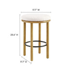 Modway Fable Boucle Fabric Counter Stools Set of 2 by Modway-EEI-6818