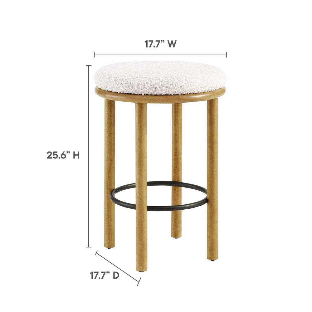 Modway Fable Boucle Fabric Counter Stools Set of 2 by Modway-EEI-6818