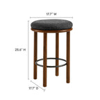 Modway Fable Boucle Fabric Counter Stools Set of 2 by Modway-EEI-6818