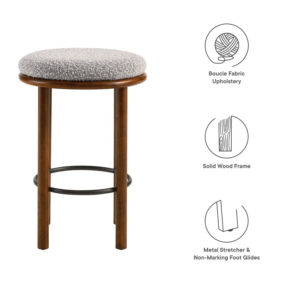 Modway Fable Boucle Fabric Counter Stools Set of 2 by Modway-EEI-6818