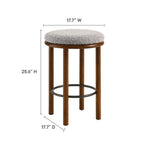 Modway Fable Boucle Fabric Counter Stools Set of 2 by Modway-EEI-6818