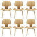 Modway EEI-910-NAT Fathom Dining Chairs Set of 6 Natural