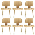 Modway EEI-910-NAT Fathom Dining Chairs Set of 6 Natural