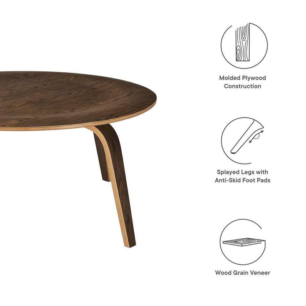 EEI-509-WAL Fathom Wood Coffee Table by Modway