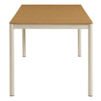 Modway Finn 71" Outdoor Patio Aluminum Dining Table with Faux Wood Top by Modway-EEI-7237-NAT