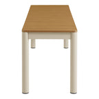 Modway Finn Outdoor Patio Aluminum Bench with Faux Wood Top by Modway-EEI-7238-NAT