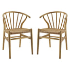 EEI-4168 Flourish Spindle Wood Dining Side Chair Set of 2 by Modway