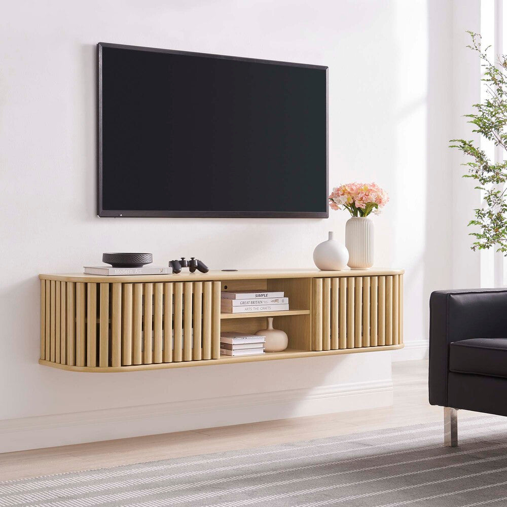 EEI-6528 Fortitude 63" Wall-Mounted TV Stand by Modway