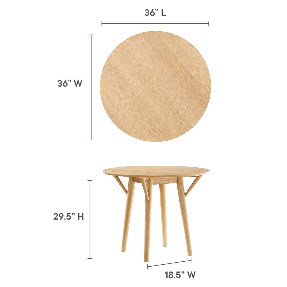 EEI-5515-OAK-OAK Gallant 36" Dining Table by Modway